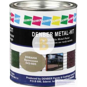 Краска Denber Metal Hit кованая бронзовый мат 0,75 л