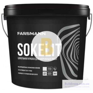Краска латексная водоэмульсионная Farbmann Sokelit LA мат белый 2,7 л