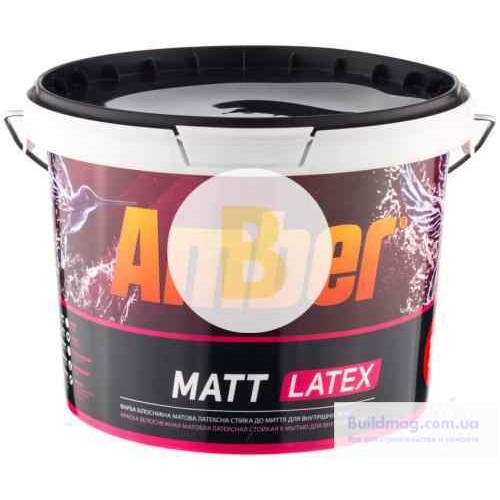 Краска Amber Matt Latex белый 3 л в магазине Buildmag Краска Amber Matt Latex белый 3 л
