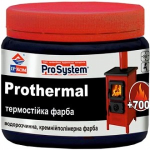 Краска ІРКОМ термостойкая +700°C графит мат 0,35 л