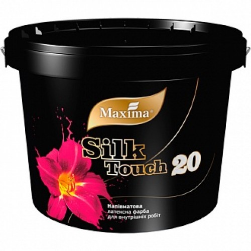 Краска латексная Maxima Silk Touch 20 полумат белый 1.2 кг