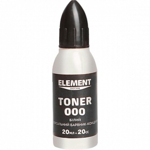 Колер Element Decor Toner белый 20 мл в магазине Buildmag Колер Element Decor Toner белый 20 мл