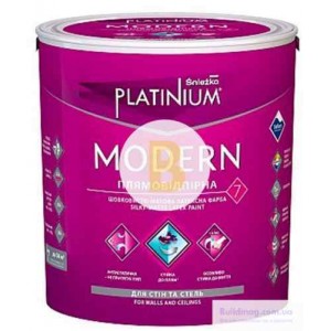 Краска латексная Sniezka Platinium Modern Baza A шелковистый мат белый 10 л 12 кг