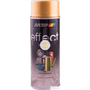 Аэрозольная краска Motip Deco Effect с эффектом металлик настоящее золото 400 мл