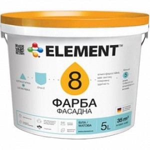 Краска Element 8 белый 10 л