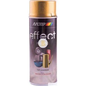 Аэрозольная краска Motip Deco Effect с эффектом металлик золотой бриллиант 400 мл