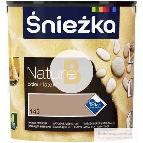 Краска Sniezka Nature 143Т песочные замки 2,5 л в магазине Buildmag Краска Sniezka Nature 143Т песочные замки 2,5 л