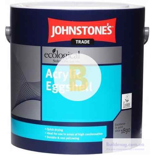 Краска Johnstone's Acrylic Eggshell белый 2,5 л в магазине Buildmag Краска Johnstone's Acrylic Eggshell белый 2,5 л