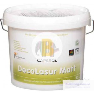 Краска декоративная DecorLasur matt Caparol белый 2,5 л