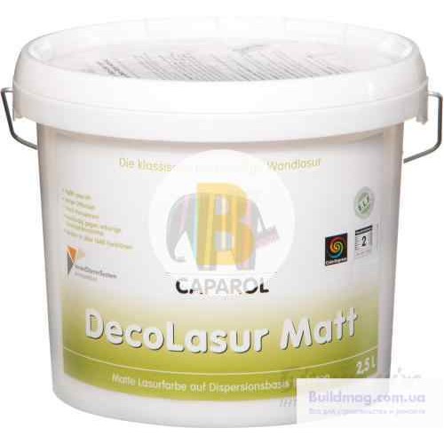 Краска декоративная DecorLasur matt Caparol белый 2,5 л