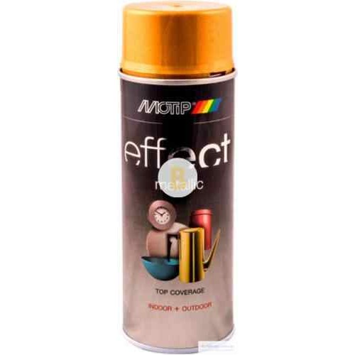 Аэрозольная краска в баллончике Motip Deco Effect с эффектом металлик золотистый 400 мл в магазине Buildmag Аэрозольная краска в баллончике Motip Deco Effect с эффектом металлик золотистый 400 мл